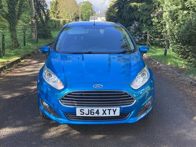 Ford Fiesta 1.0T Ecoboost Zetec Hatchback Powershif SJ64XTY Blue #4