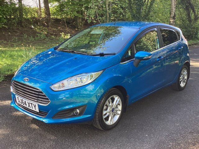 Ford Fiesta 1.0T Ecoboost Zetec Hatchback Powershif SJ64XTY Blue #5