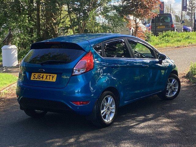 Ford Fiesta 1.0T Ecoboost Zetec Hatchback Powershif SJ64XTY Blue #2