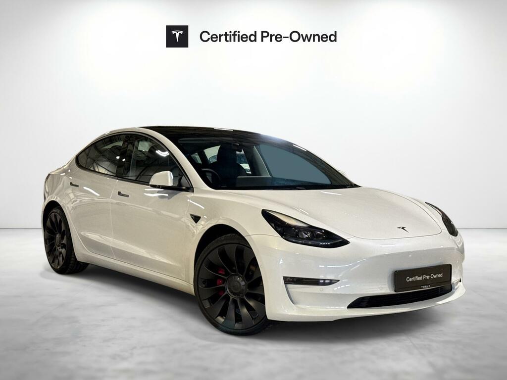 Tesla Model 3 Dual Motor Performance 4Wde Performanc White