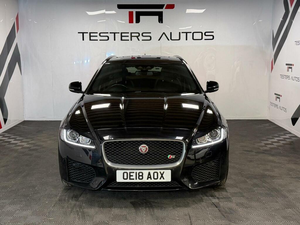 Jaguar XF Estate 3.0D V6 S Sportbrake Euro 6 Ss OE18AOX Black #3
