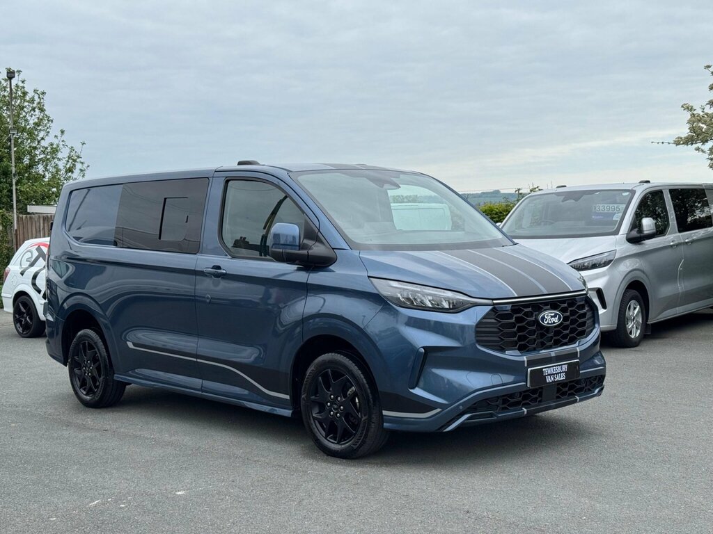 Ford Transit Custom 2.0 300 Ecoblue Sport L1 H1 Euro 6 Ss WN74MWK Blue #5