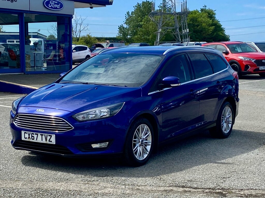 Ford Focus 1.5 Tdci Zetec Edition Estate Eu CX67TVZ Blue #3