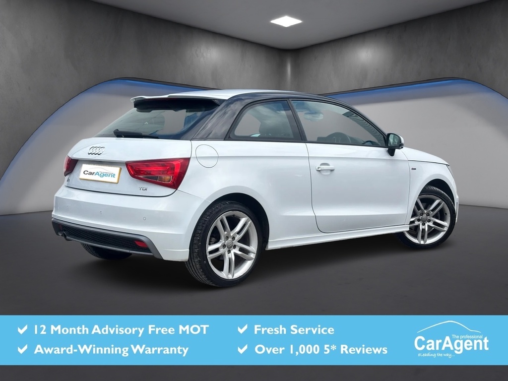 Audi A1 1.6 Tdi S Line Hatchback Euro 5 KY64HFE White #2