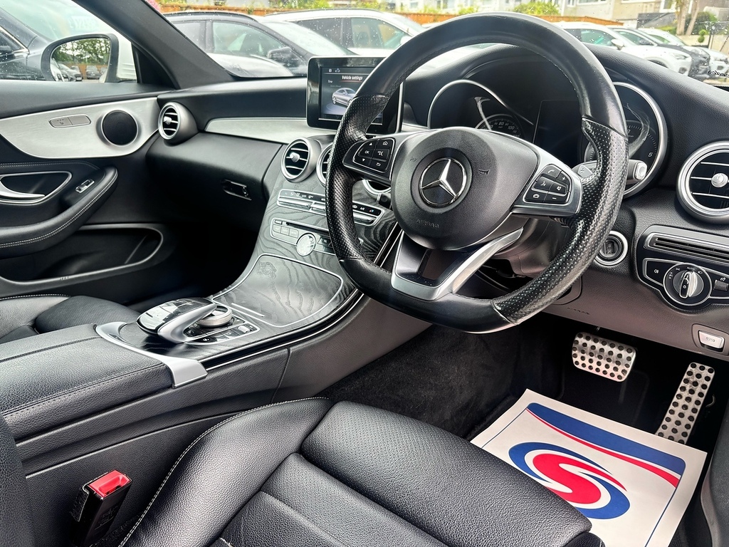 Mercedes-Benz C Class 2.1 C220d Amg Line Coupe G-tronic Euro KO17OKB White #2