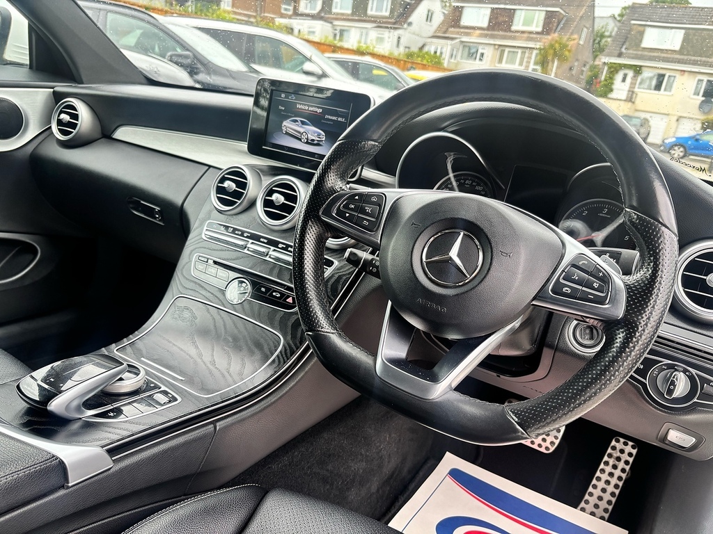 Mercedes-Benz C Class 2.1 C220d Amg Line Coupe G-tronic Euro KO17OKB White #3