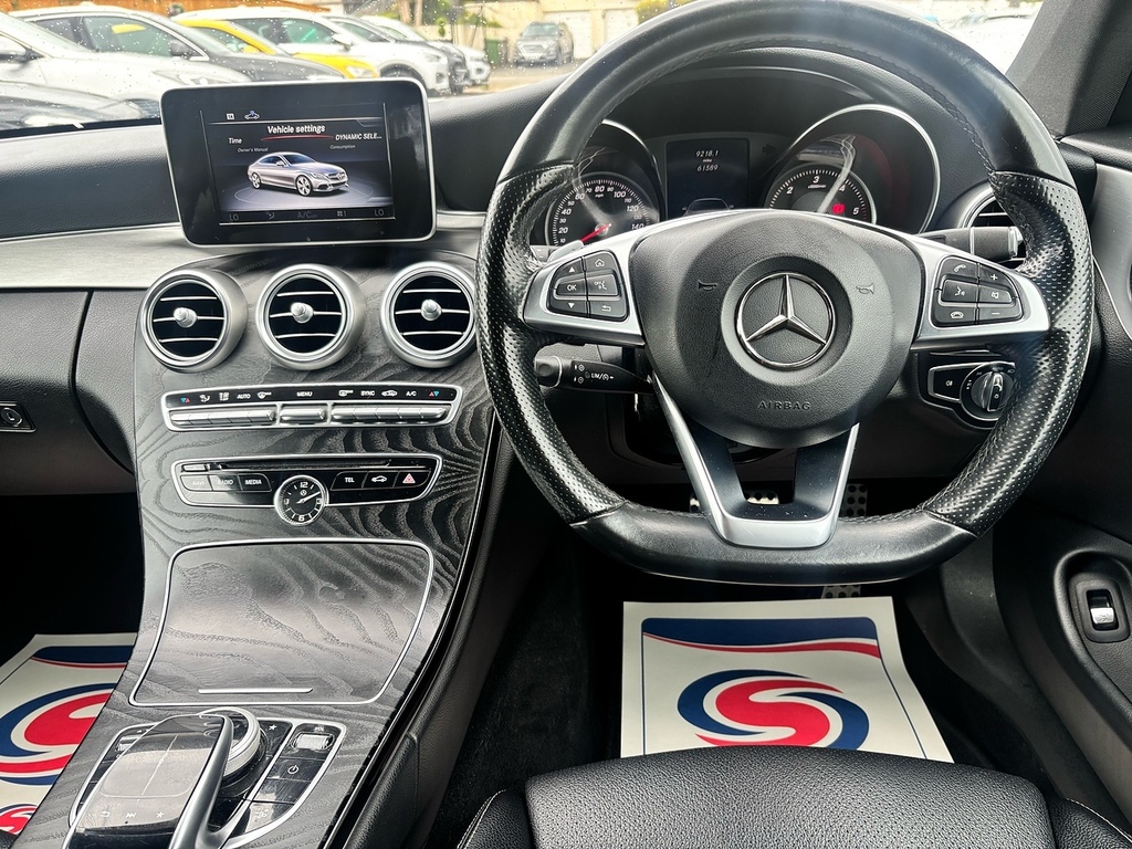 Mercedes-Benz C Class 2.1 C220d Amg Line Coupe G-tronic Euro KO17OKB White #4