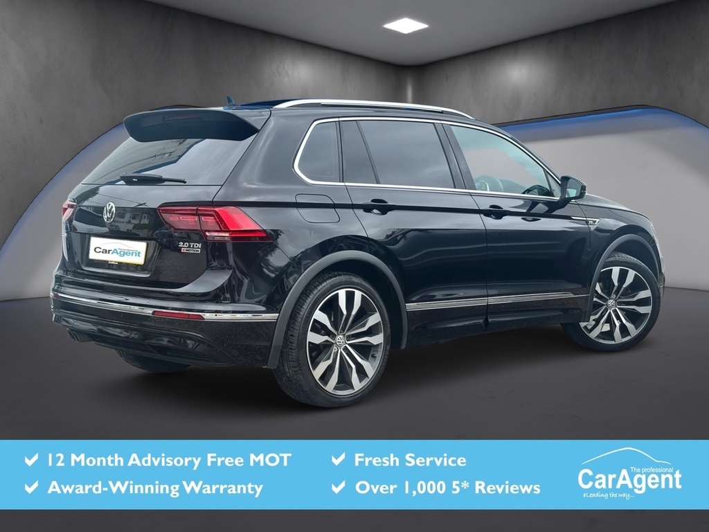 Volkswagen Tiguan 2.0 Tdi R-line Suv Dsg 4Motion Euro 6 PK67WGO Black #2