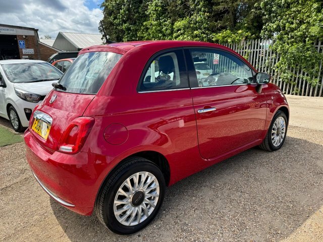 Fiat 500 1.2 Lounge Hatchback Euro 6 S S FJ68HZG Red #2