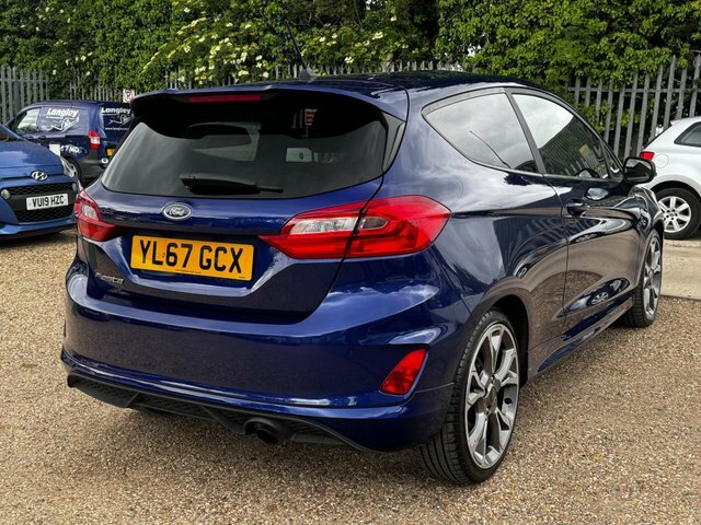 Ford Fiesta 1.0T Ecoboost St-line Hatchback YL67GCX Blue #2