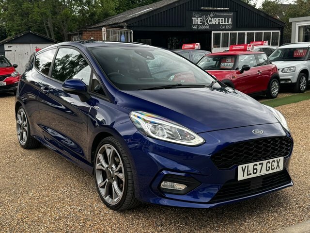 Ford Fiesta 1.0T Ecoboost St-line Hatchback YL67GCX Blue #6