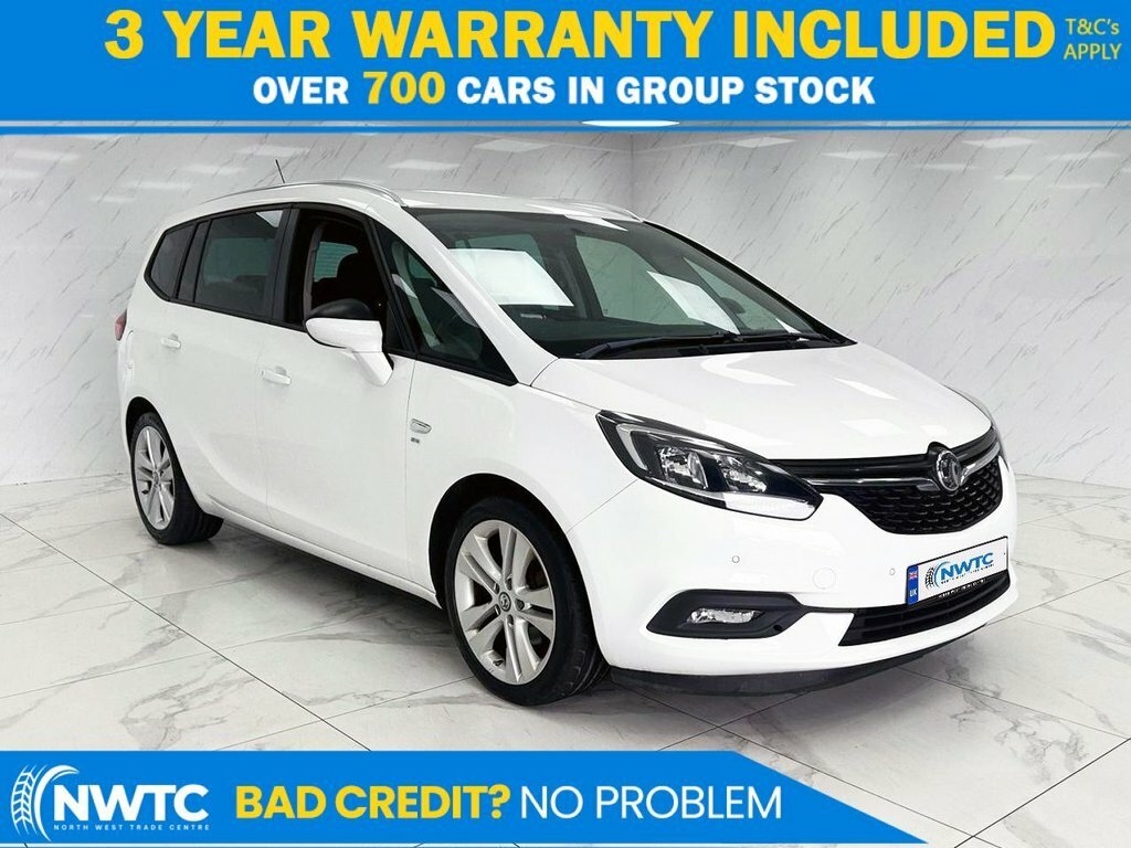Vauxhall Zafira Tourer 1.4L Sri White