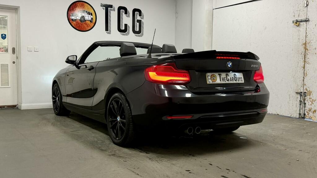 BMW 2 Series 2.0 220I Sport Convertible Black #3