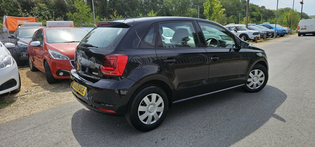 Volkswagen Polo Hatchback 1.0 Bluemotion Tech S 2015 GD65UGE Black #3