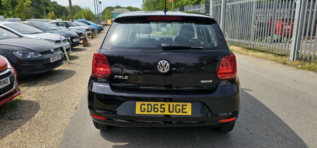 Volkswagen Polo Hatchback 1.0 Bluemotion Tech S 2015 GD65UGE Black #4