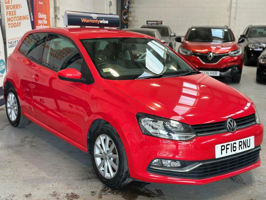 Volkswagen Polo Hatchback 1.0 Bluemotion Tech Match Euro 6 Ss 3 PF16RNU Red #6