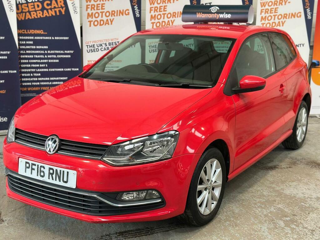 Volkswagen Polo Hatchback 1.0 Bluemotion Tech Match Euro 6 Ss 3 PF16RNU Red #2
