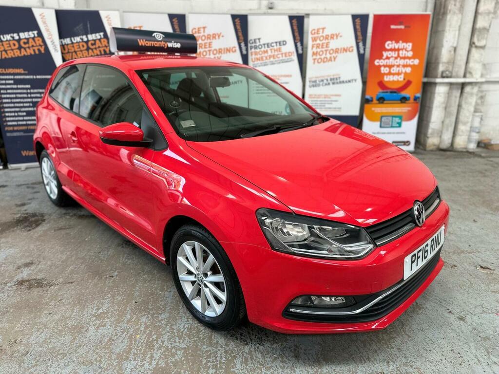 Volkswagen Polo Hatchback 1.0 Bluemotion Tech Match Euro 6 Ss 3 Red