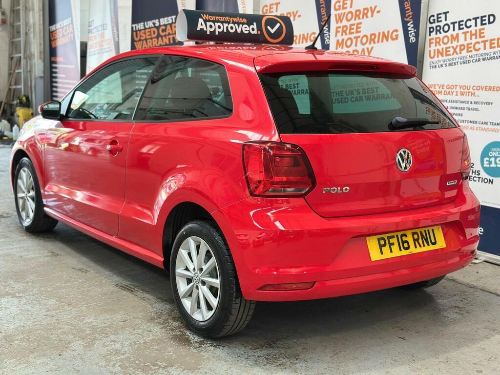 Volkswagen Polo Hatchback 1.0 Bluemotion Tech Match Euro 6 Ss 3 PF16RNU Red #3