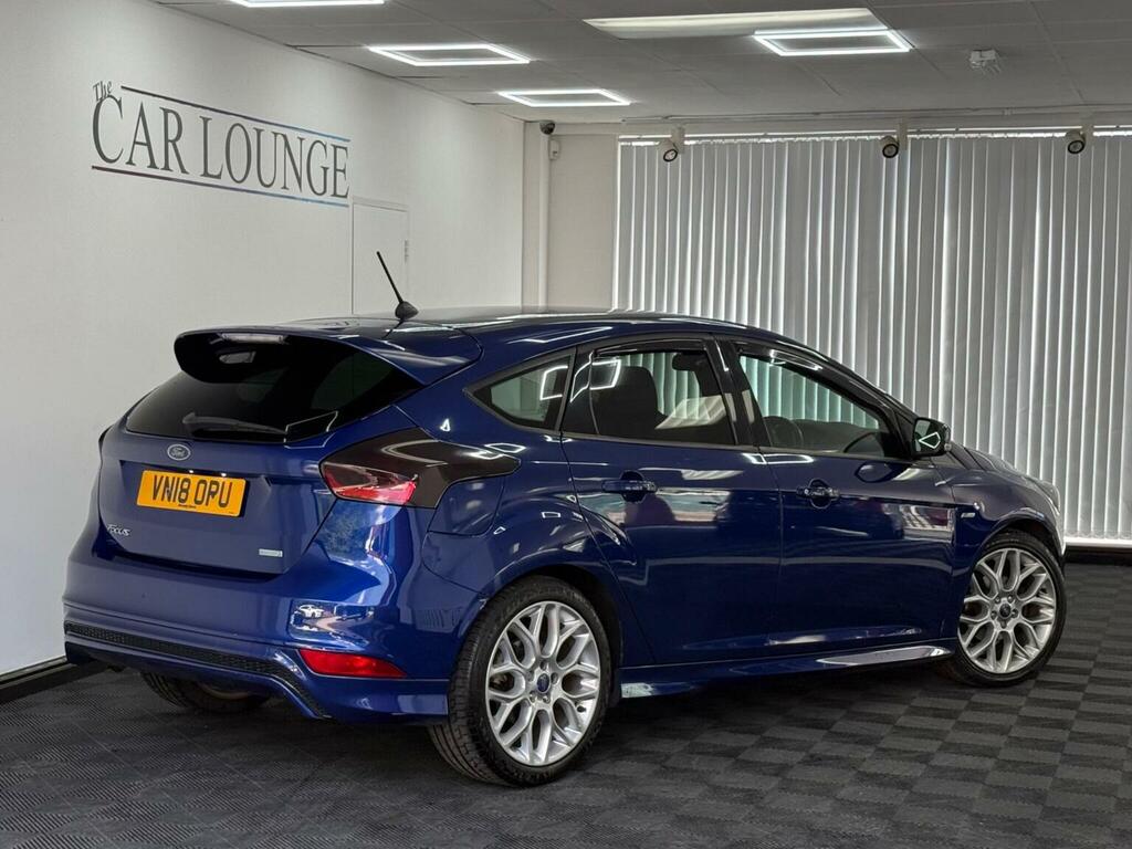 Ford Focus 1.0T Ecoboost St-line Euro 6 Ss VN18OPU Blue #2