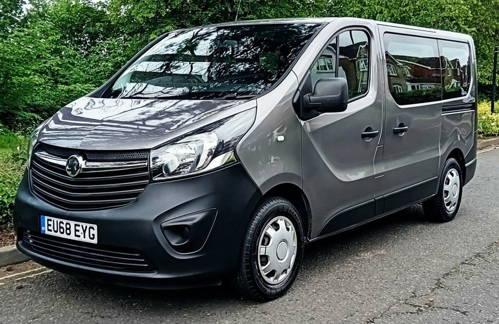 Vauxhall Vivaro Minibus EU68EYG Grey #5