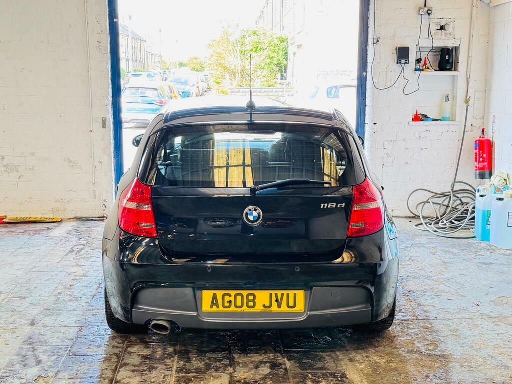 BMW 1 Series 2.0 118D M Sport Euro 4 AG08JVU Black #5