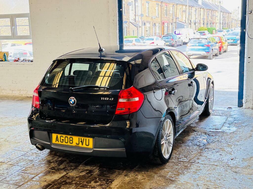 BMW 1 Series 2.0 118D M Sport Euro 4 AG08JVU Black #4