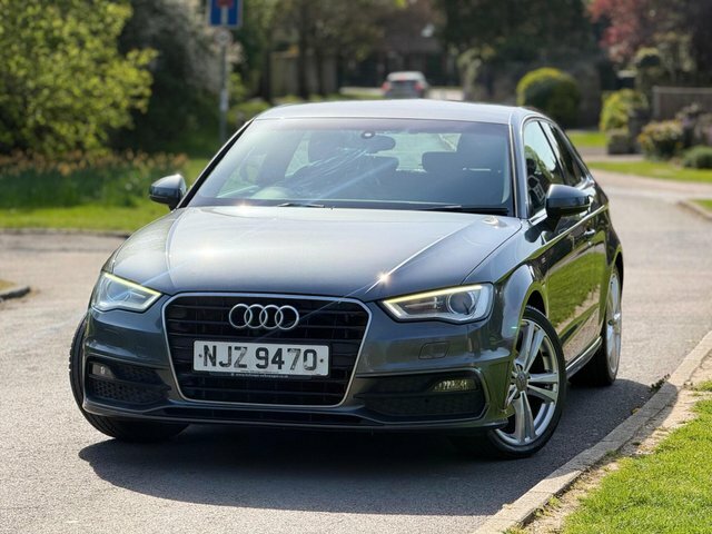 Audi A3 2014 1.6 Tdi S Line Euro 6 Ss NJZ9470 Grey #2