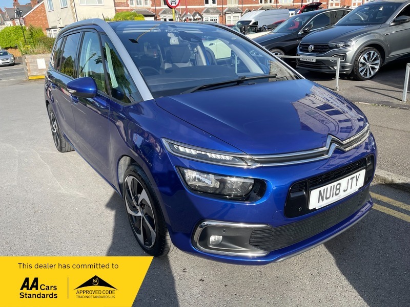 Citroen C4 Grand Bluehdi Flair S NU18JTY Blue #2