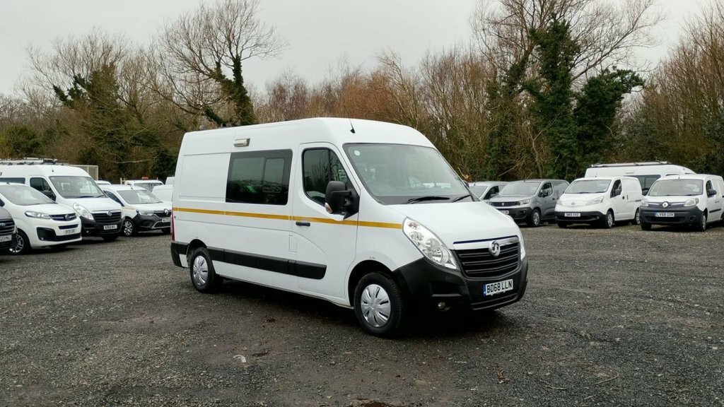 Vauxhall Movano L2 H2 Crew Van With Integrated Mess Unit With Air White