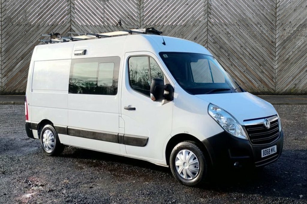 Vauxhall Movano L2 H2 Crew Van With Integrated Mess Unit With Air White