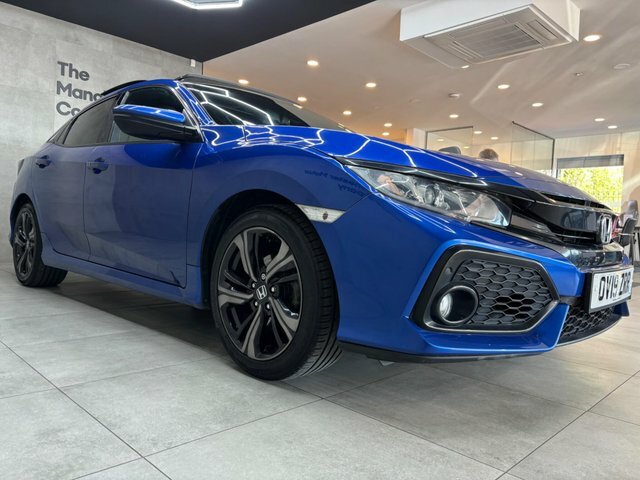 Honda Civic 2019 1.0 Vtec Turbo Ex Euro 6 Ss OV19ZRR Blue #4