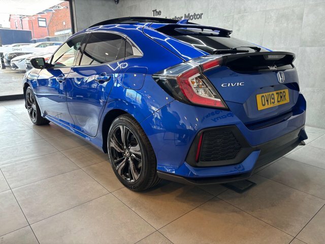Honda Civic 2019 1.0 Vtec Turbo Ex Euro 6 Ss OV19ZRR Blue #6