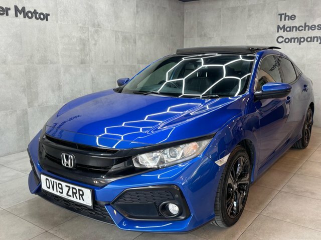 Honda Civic 2019 1.0 Vtec Turbo Ex Euro 6 Ss OV19ZRR Blue #5