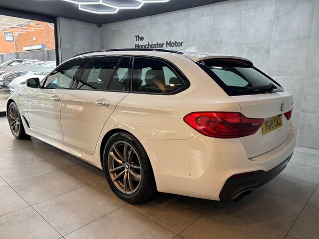 BMW 5 Series 2018 2.0 520D M Sport Touring Euro 6 Ss YG18OAD White #6