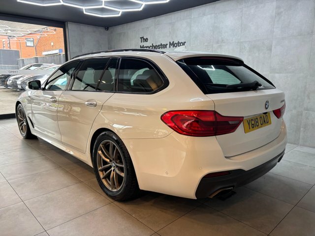BMW 5 Series 2018 2.0 520D M Sport Touring Euro 6 Ss YG18OAD White #3