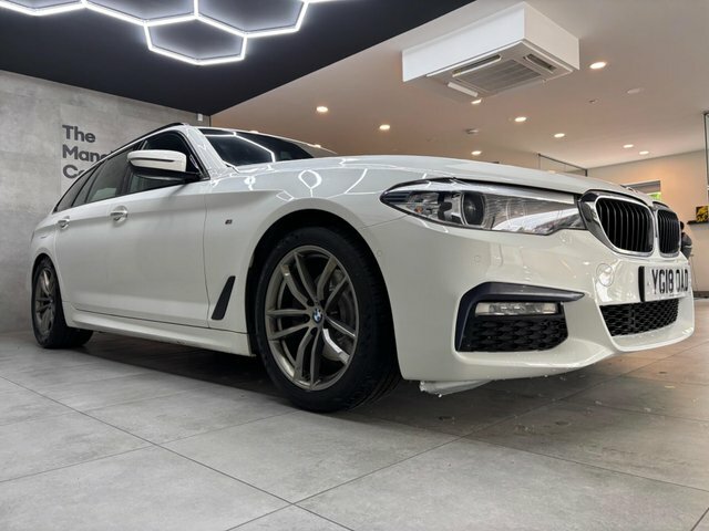 BMW 5 Series 2018 2.0 520D M Sport Touring Euro 6 Ss YG18OAD White #2