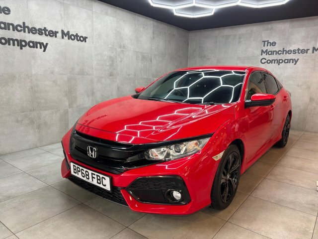 Honda Civic 2018 1.0 Vtec Turbo Sr Cvt Euro 6 Ss Red