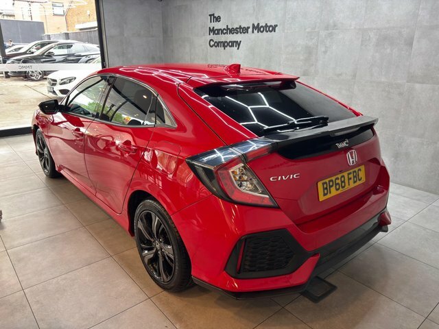 Honda Civic 2018 1.0 Vtec Turbo Sr Cvt Euro 6 Ss Red #2