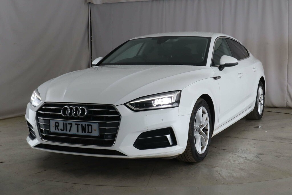 Audi A5 Sportback Tdi Ultra Sport RJ17TWD White #3