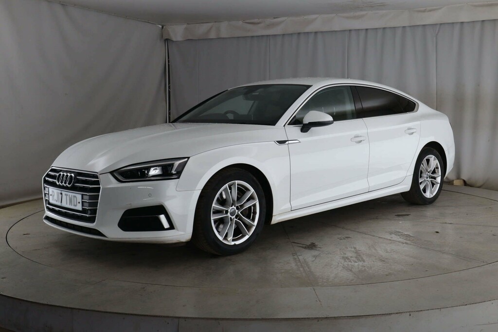 Audi A5 Sportback Tdi Ultra Sport RJ17TWD White #4