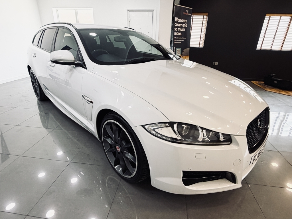 Jaguar XF 2.2 D R-sport Black Sportbrake FJ65YKL White #6