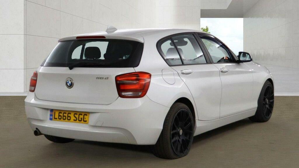 BMW 1 Series Hatchback 1.6 116D Ed Efficientdynamics Euro 5 S White #6