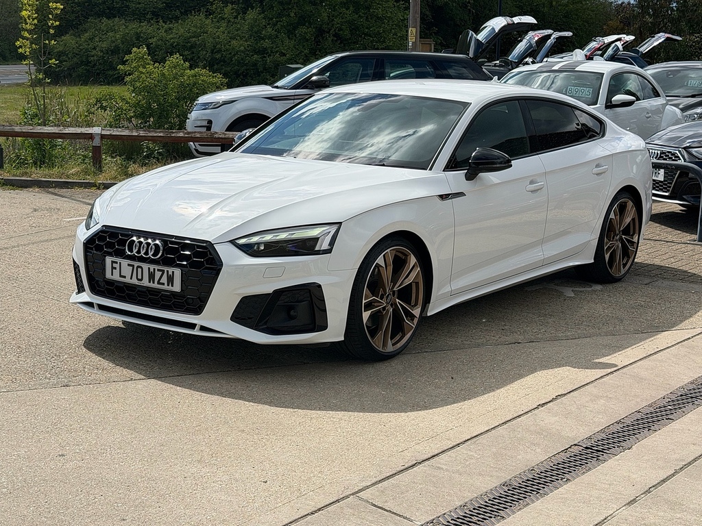 Audi A5 2.0 Tfsi 40 Edition 1 Sportback S Troni FL70WZW White #2