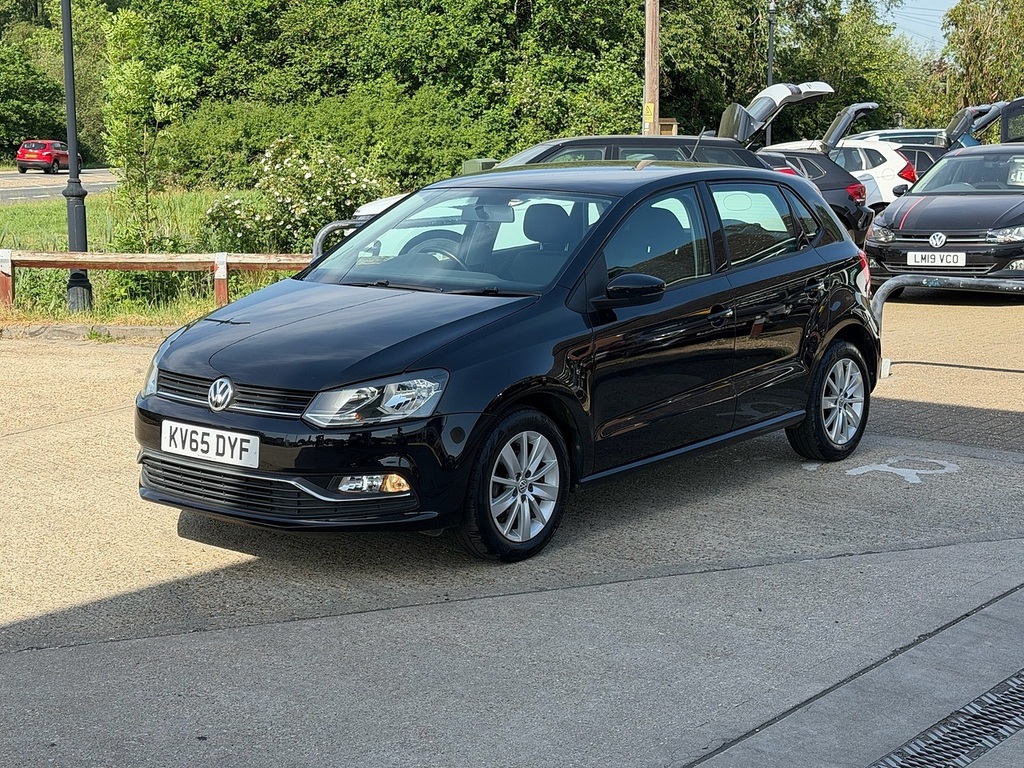 Volkswagen Polo 1.2 Tsi Bluemotion Tech Se Hatchback Ds KV65DYF Black #2