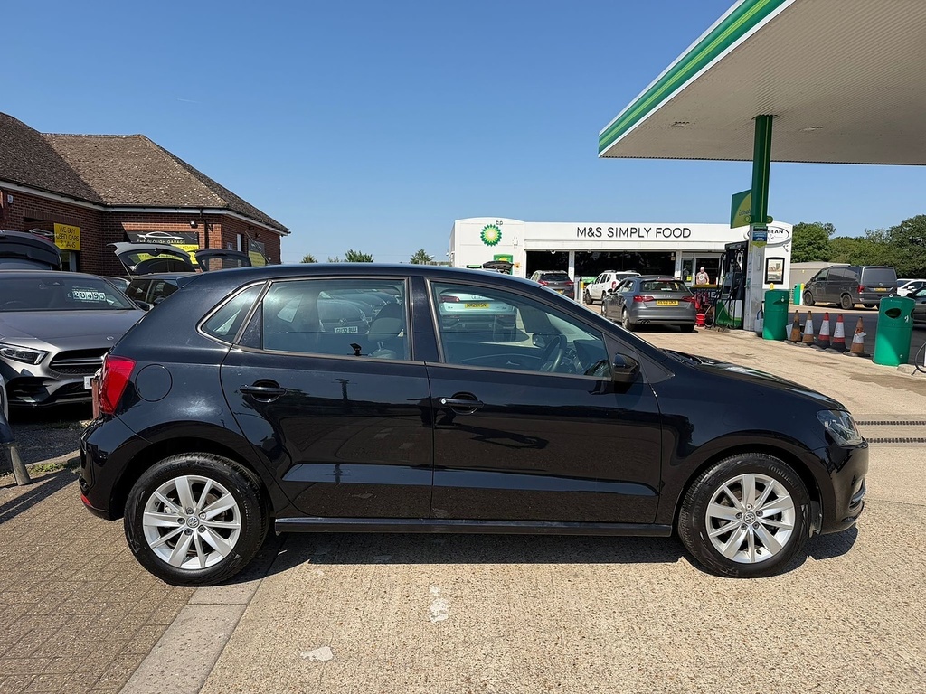 Volkswagen Polo 1.2 Tsi Bluemotion Tech Se Hatchback Ds KV65DYF Black #4
