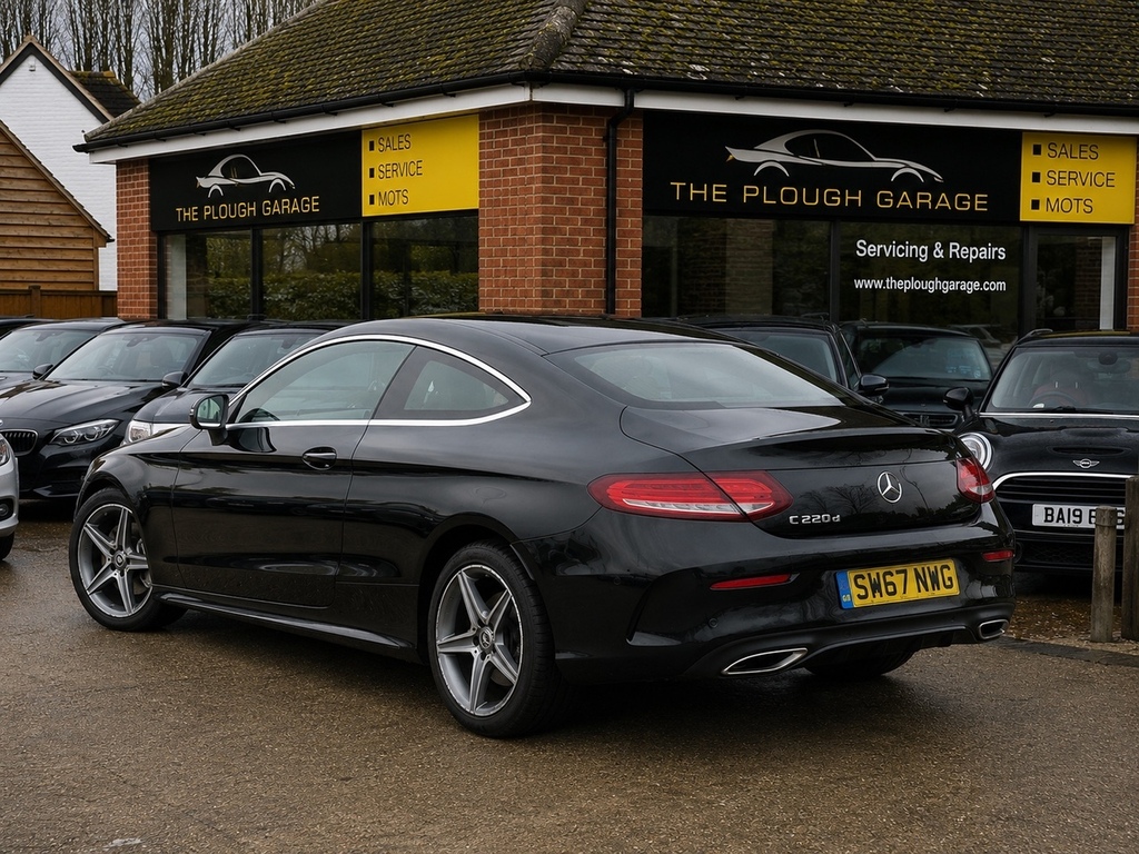 Mercedes-Benz C Class 2.1 C220d Amg Line Coupe G-tronic Euro Black #2