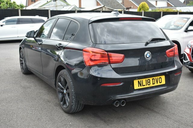 BMW 1 Series 120D Sport Hatchback NL18DVO Black #6