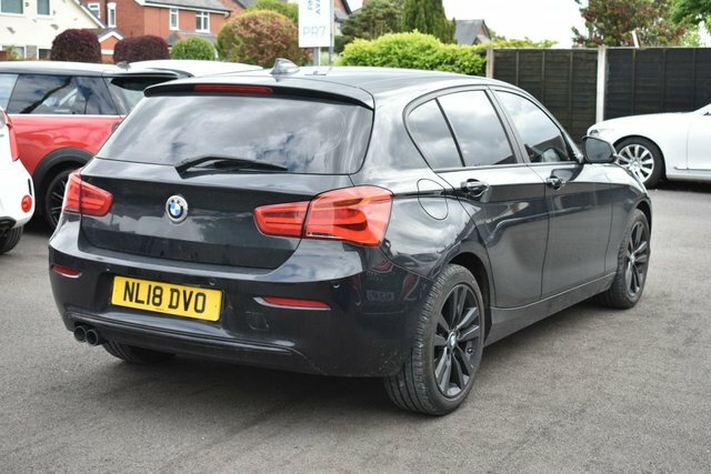 BMW 1 Series 120D Sport Hatchback NL18DVO Black #4
