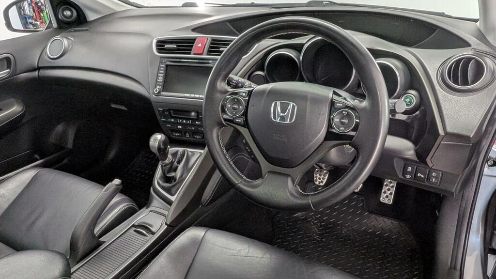 Honda Civic Hatchback 1.6 I-dtec Sr Euro 5 Ss 201464 Grey #3
